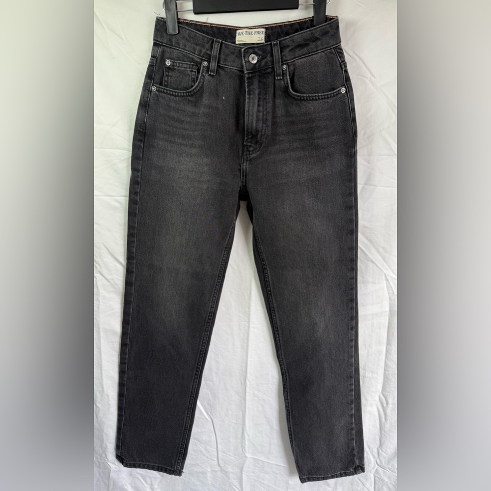 Free People We The Free Black Straight Leg Jeans Size‎ 26